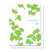 Be-leaf Card — Quick Brown Fox Letterpress