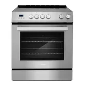 30 in. 4.9 cu. ft. Electric Range with 4 Burner Glass Cooktop and Convection Oven in Stainless Steel (COS-ERD304K)