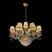 Classic Venetian Inspired Gold Crystal Chandelier
