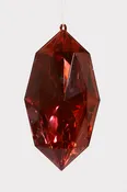 10" Jewel Ornament Burgundy