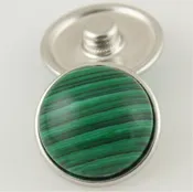 18MM Malachite Stone Snap