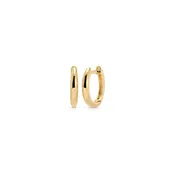 14K Gold Dome Huggie Earrings