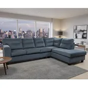 1431 Mercury Navy Chaise Sectional