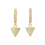 yellow gold diamond arrowhead drops by tmorgan made — ZAVER & MOR JEWELRY GALLERY