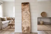 19th Century Chalk White Carved African Panel