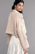 3D Floral Cardigan Sweater