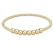 E NEWTON GOLD BEADED BLISS BRACELET 5MM