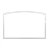 1700 WOOD STOVE- OA10250-	BRUSHED NICKEL DOOR OVERLAY