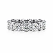6.83 Cts 14K WHITE GOLD Round Shape Eternity Band Eternity Band