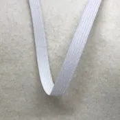 1/8" Off-White Polybraid Elastic - Roll