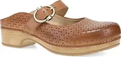 Blaire Tan Burnished Calf Mary Jane Clog