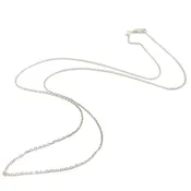 14K W Gold 22" Dia Cut Cable Chain 040
