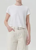 Adine Shrunken Tee - White Ash