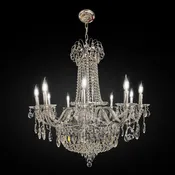 Classic Chrome Empire Crystal Chandelier 35"