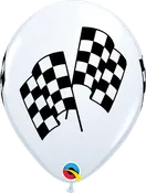 11" Latex - Checkered Flags