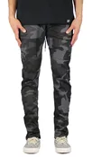 Black Camo Zipper Pants
