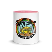 SHACK CARTOON WITH COLORFUL VIBES MUG