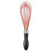 11" Silicone Balloon Whisk, Red