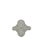 14k 0.50cttw White Gold Diamond Antique Style Ring