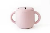Babeehive Goods - Silicone Snack Cup with Lid: Dusty Rose