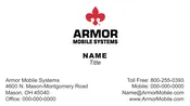 ARMOR Mobile Systems Business Card