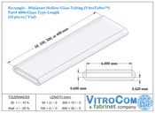 4806 –  Rectangle Glass Tubing (VitroTubes™)