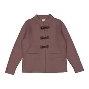 1984 Beige Leather Clasps Cardigan