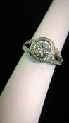 18k White Gold with 1ct VS + H Old Miner and 41 1pt Diamonds