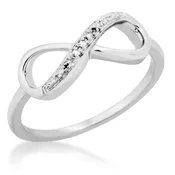 .012 ct. tw. Diamond Infinity Ring in Sterling Silver - FR30124DIA-SS