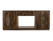 2 Drawer & 2 Door TV Stand 80" with Electric Fireplace Insert - IFD4421STNFP
