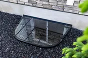 Custom Steel Grate Window Well Cover with Polycarbonate Topper