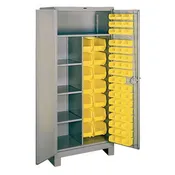 All Welded Storage Bin & Shelf Cabinet