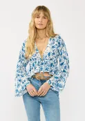 Aurora Front-Tie Blouse