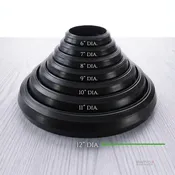 07-212 – 12″ Black Vinyl Tire – fits flat 12″ Outside Diameter Rim