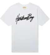 HANDSOMEBOY® HANCOCK SCRIPT T - WHITE w/ BLACK