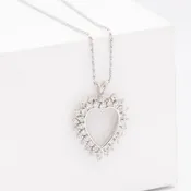 14KT Gold Diamond Heart Pendant