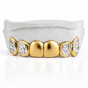 2 solid gold | 4 diamond cut DQ1055