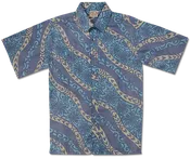 Floral Wave Reverse (Navy)