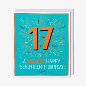 17 A Hugely Happy Birthday 17th Birthday Card
