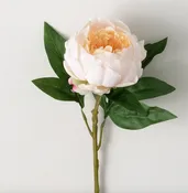 23" Real Touch Peony Spray - Peach