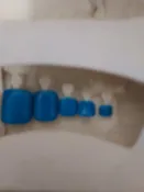 Beach Blue Press On Toe Nails