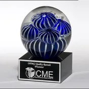 Anemone Blue/White Globe