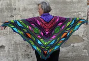Aflutter Poncho Kit -- "STAINED GLASS BRIGHTS"
