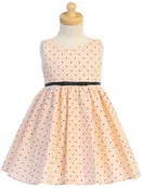 Cotton Spandex Polka-Dot Dress