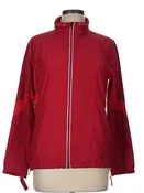 Abacus Women's Dark Red Full-Zip Windbreaker Jacket Size M MSP$120