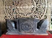 CARVED CANDLE STAND