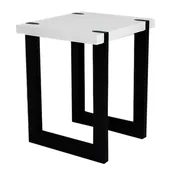 10504 ROME Satin White End Table