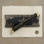 Black Scroll Invitation Card | Luxury Royal Scroll Invitation for Wedding AMSC-59