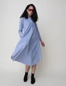 Heather Harland Long Shirt Dress in Chambray