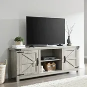 Farmhouse TV-meubel, entertainmentmeubel, kast met schuifdeuren